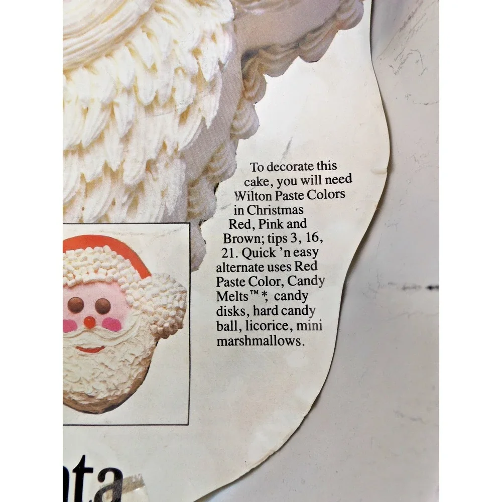 Vintage 1987 Wilton Jolly Santa Cake Pan 12